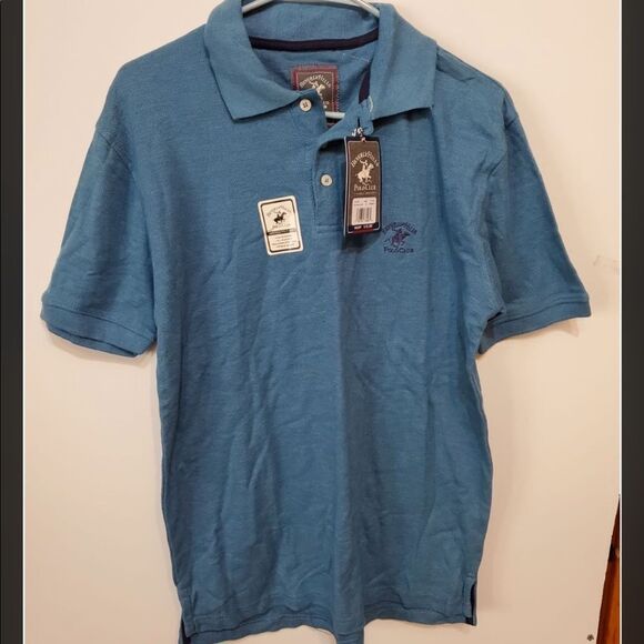 Us Polo Association Men Blue Medium Polo Shirt - Picture 1 of 3